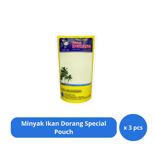 

Minyak Ikan Dorang Special Pouch 950ml x 3 pcs