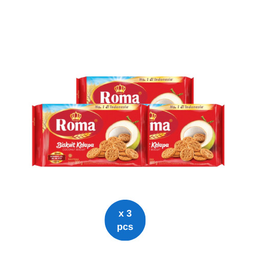 

Roma Biskuit Kelapa 300gr x 3 pcs