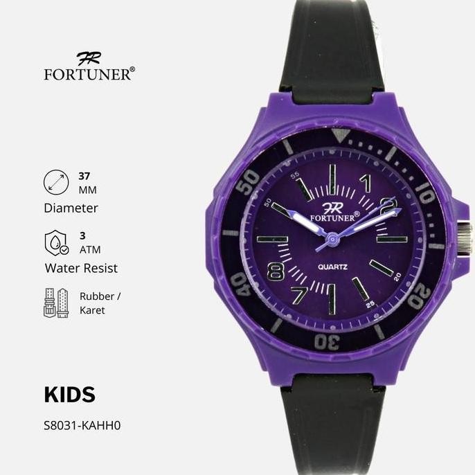 Fortuner Jam Tangan Anak Analog Karet Tahan Air Cewek Cowok Fashion Tahan Air Dulaney
