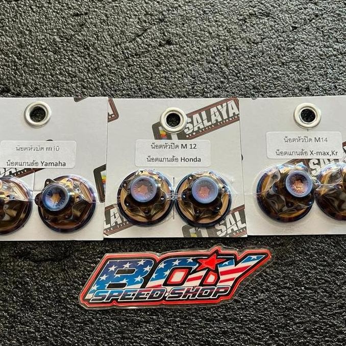 Mur Roda Depan Titanium Itsalaya M10 (Mur14 L) M12 (Mur17) M14 (Mur19) Co