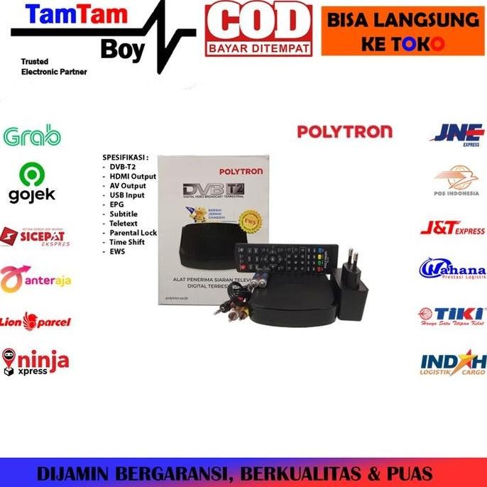 TERBARU - Set Top Box TV Digital STB Polytron PDV-700 T2 DVB-T2 DVBT2 UHF SNI