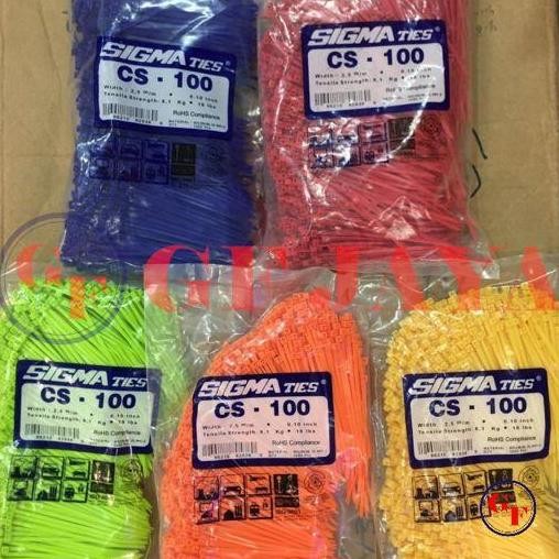 

Premium Kabel Ties Sigma CS 100 isi 1000 5 Macam Warna Dipilih Saja Cable Tie
