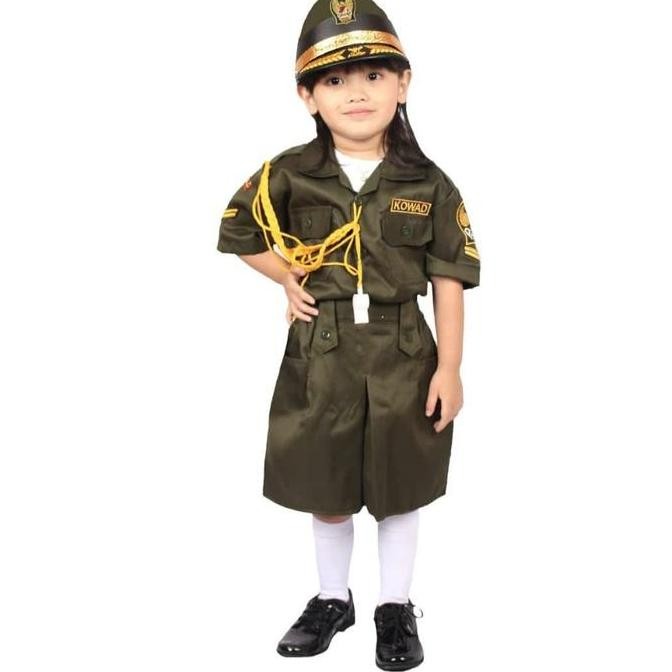 BAJU ANGKATAN DARAT (KOWAD) ANAK PEREMPUAN 3-12 TAHUN