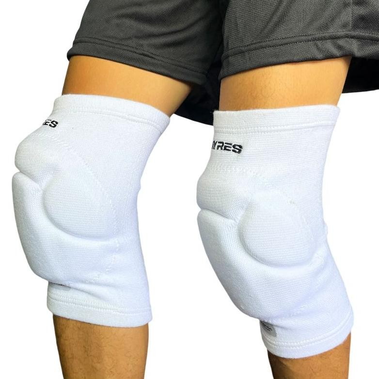 Promo Kneepad Deker Lutut Ayres Knee Pad Futsal Pelindung Lutut Murah Original Hitam Putih Diskon