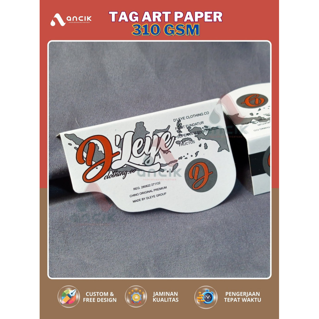 

(CUSTOM HANGTAG) AP 310 GSM Merek Baju Kaos Hijab Gamis Dress Celana Merek Baju Baru Kemeja Jeans