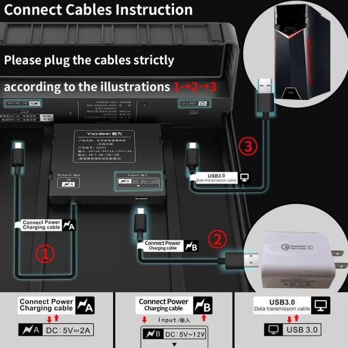 Triple W Meja Laptop + 4 USB Quick Charging| Portable Monitor Komputer