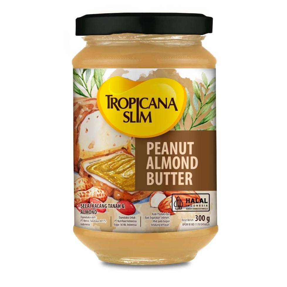 

Tropicana Slim Peanut Almond Butter / Royal Matcha Spread Jam 300 gram Selai Kacang Almond