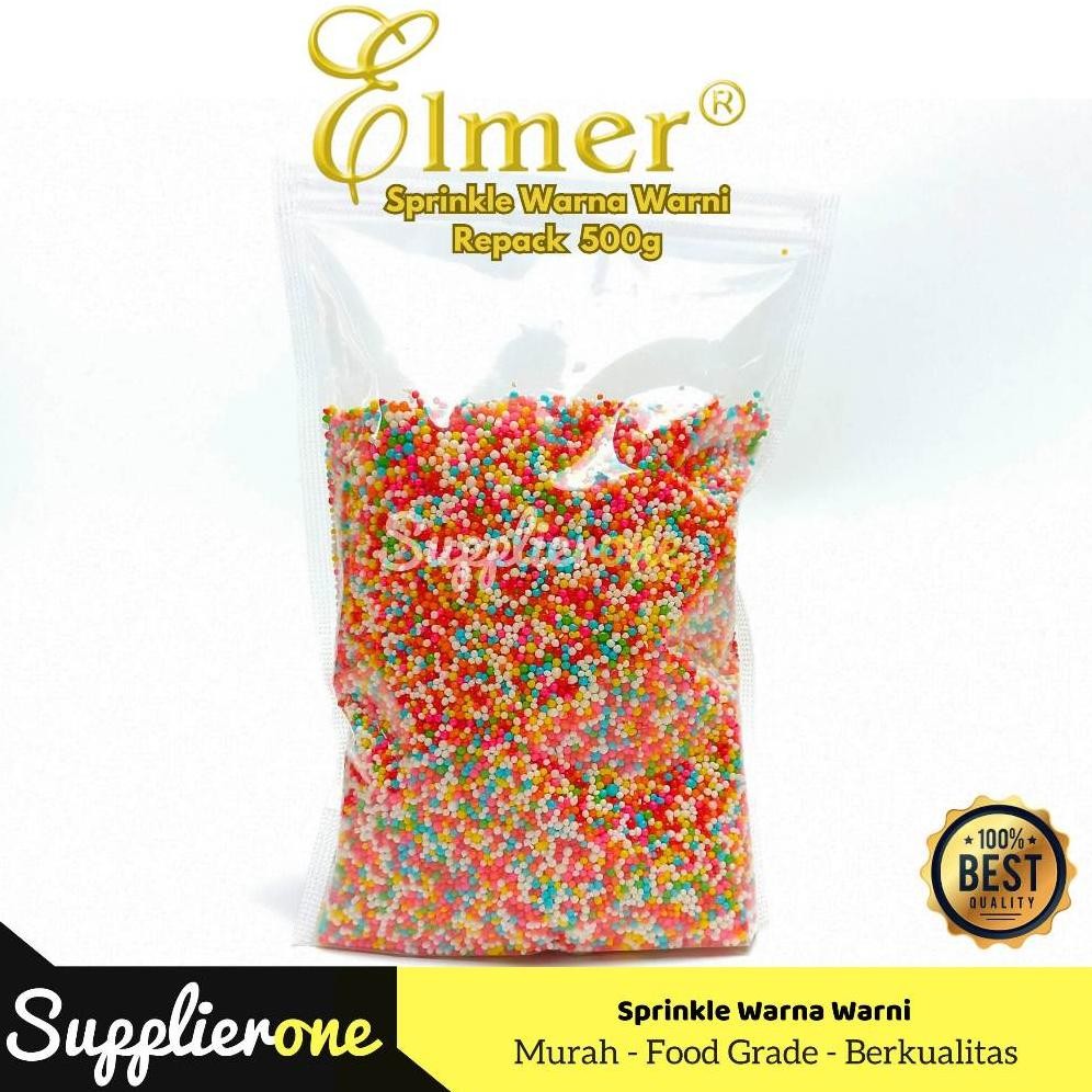 

Elmel Springkle / Toping Springkle Elmer / Toping Springkle Elmer Warna Warni / Springkle Warna Warni Repack 500g / Springkle Elmer