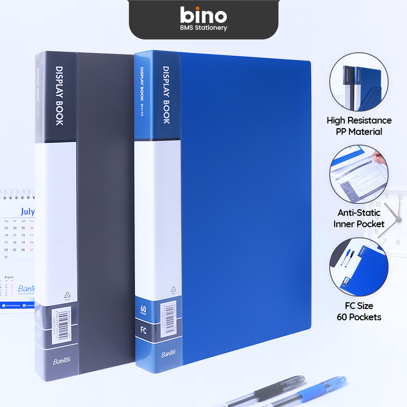 

[BMS Surabaya] Bantex Display Book Folio / File Map Document PP Isi 60 Pocket Anti-Static BF4102
