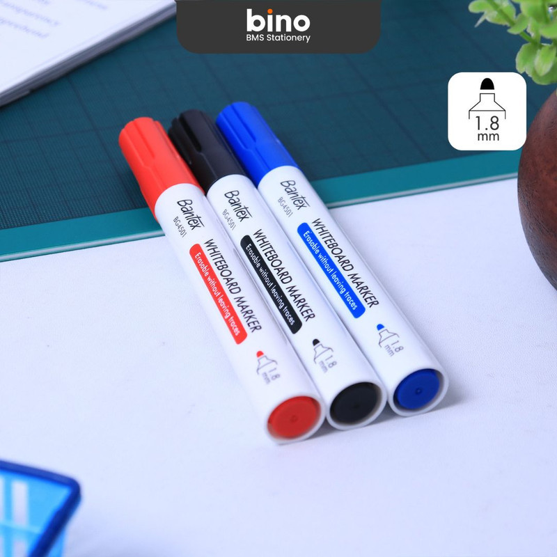 

[BMS Surabaya] Bantex Spidol Papan Tulis / Whiteboard Marker Tip 1.8 mm Dihapus Tanpa Jejak BG4501