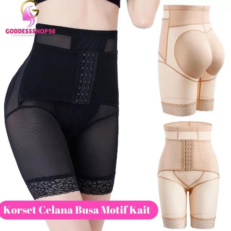 Korset Celana Busa Pantat Pembesar bokong / Korset Pelangsing Korset kait Pengecil Perut Korset Peru
