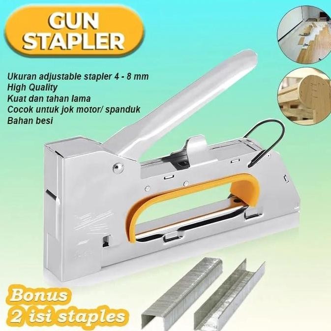 

Stapler Tembak Cekrekan Hekter Gun Tacker - Staples Sofa, Staples Jok, Stepler Jok Motor - Staples Steples Gun Tembak Jok Kulit Motor Gun Tacker 4-6-8Mm - Staples + Isi 2. Co