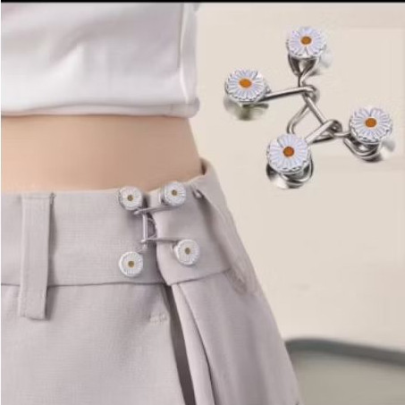 Kancing Jeans Logam Simpel / Kait Pengecil Lingkar Pinggang / Kancing Pengecil Jeans /