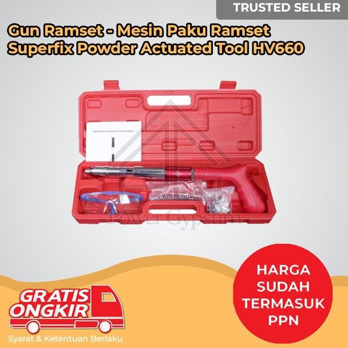 Gun Ramset - Mesin Paku Ramset Superfix Powder Actuated Tool Hv660 Co