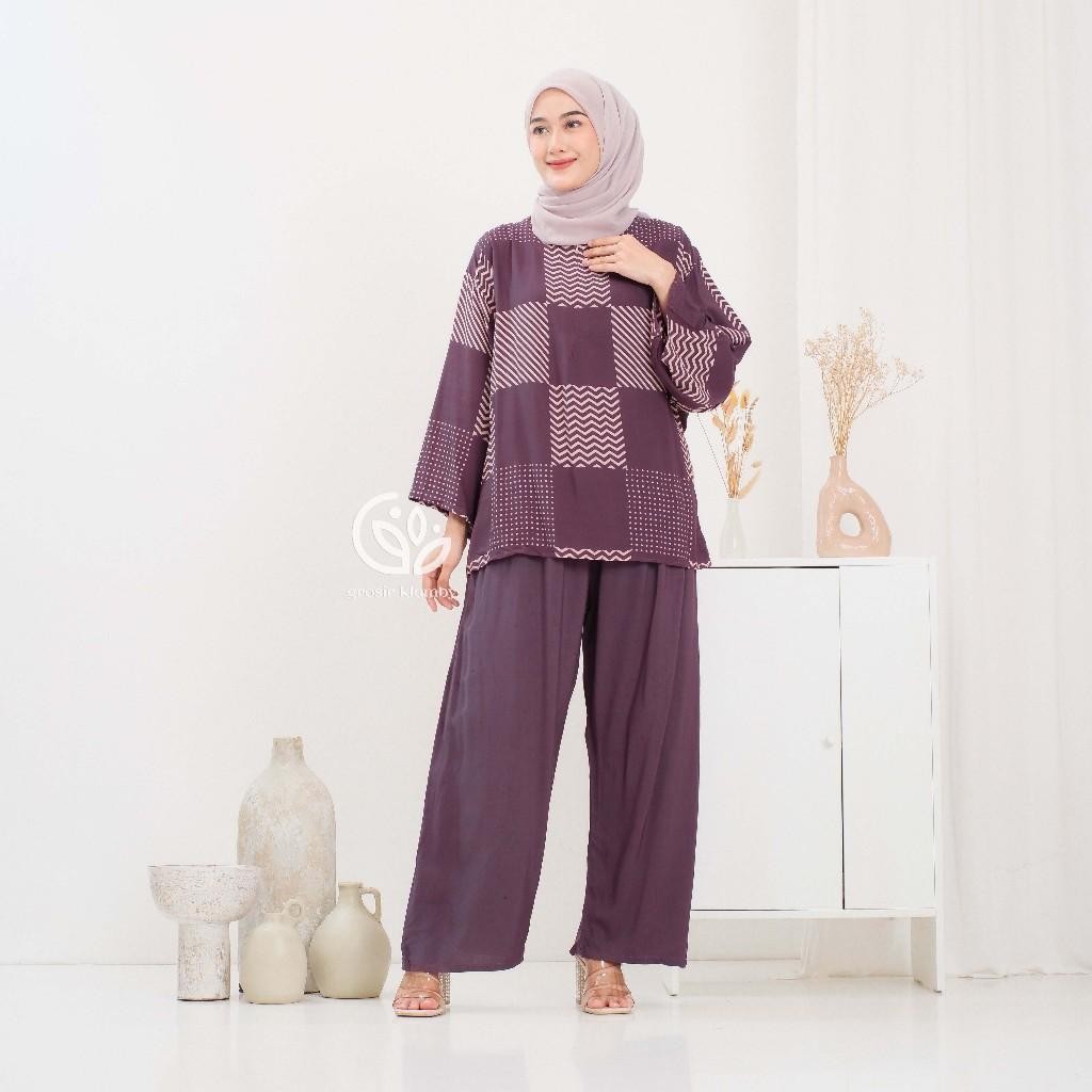 SFS One Set BCL Rayon Premium Jumbo Atasan Bawahan Wanita Adem Nyaman