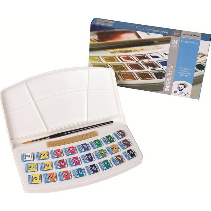 

Van Gogh Watercolor Plastic Set 24 Half Pans