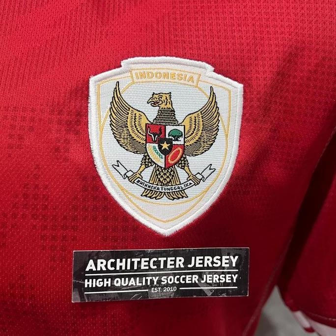 [2024] Jersey Baju Bola Timnas Tim Nasional Indonesia Home 2024 Merah Red Logo Garuda Bordir G.0