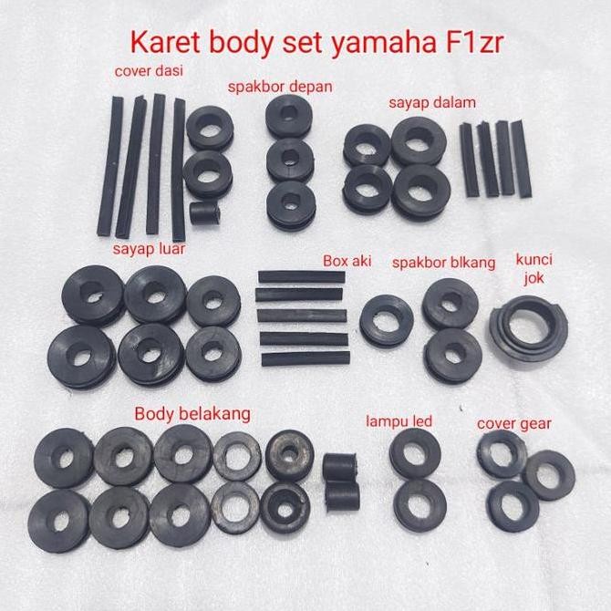 KARET COVER BODY FULL SET YAMAHA F1 ZR ORIGINAL DAN TERPERCAYA