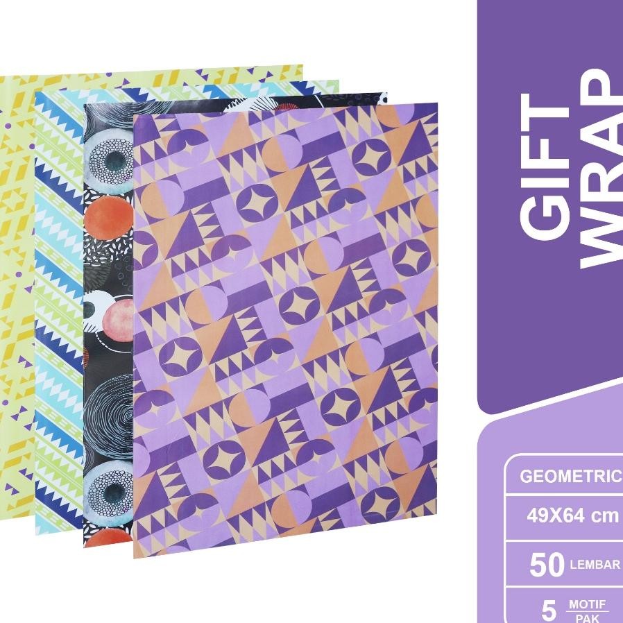 

Sidu Kertas Kado Glossy Motif Geometri Geometry Gift Wrap 1 Pa Isi 50 Lembar Sdu Gw K Geo Ap