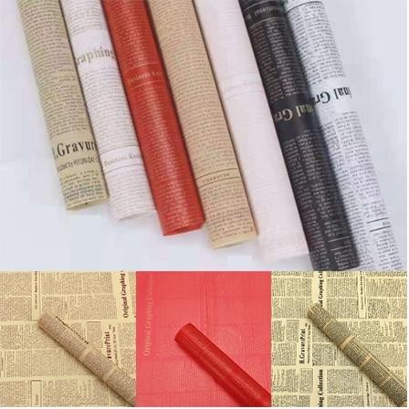 

20 Lembar Kertas Buket Bunga Cellophane Flower Wrapping R Wateroof Motif Koran Kb62