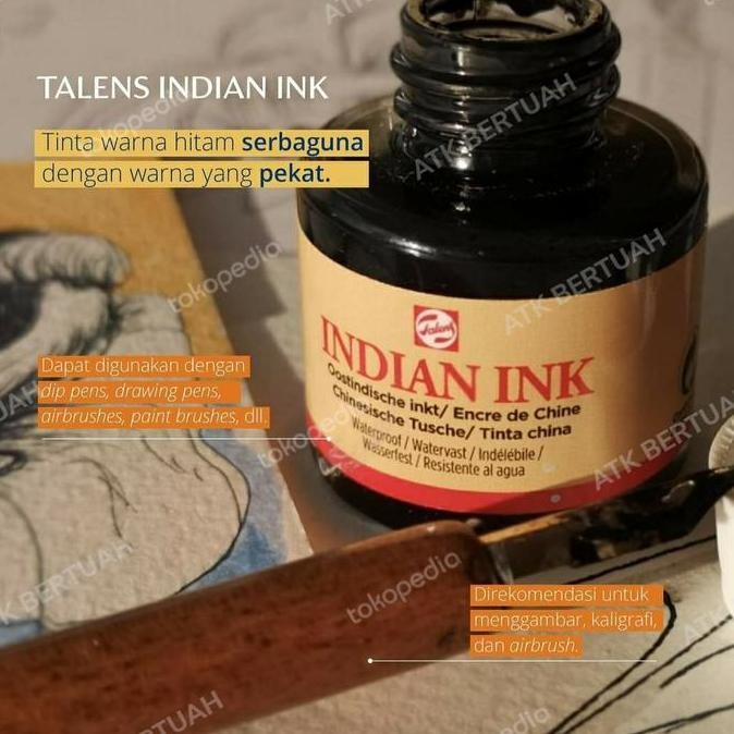 

TERBARU! ROYAL TALENS INDIAN INK TINTA CINA KALIGRAFI INDIA
