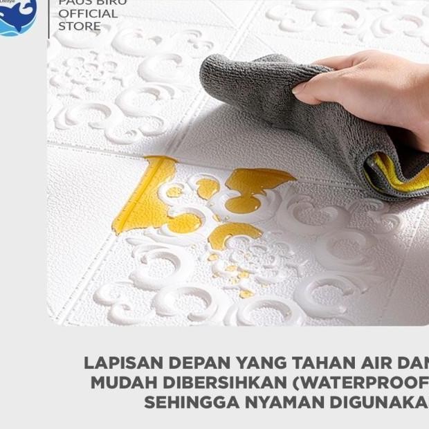 Beli 10 Gratis 1 Wallr 3D Foam 5Mm Wallr Dinding 3D Motif Foam Batik Bunga More Hh Quality Wallfoam 