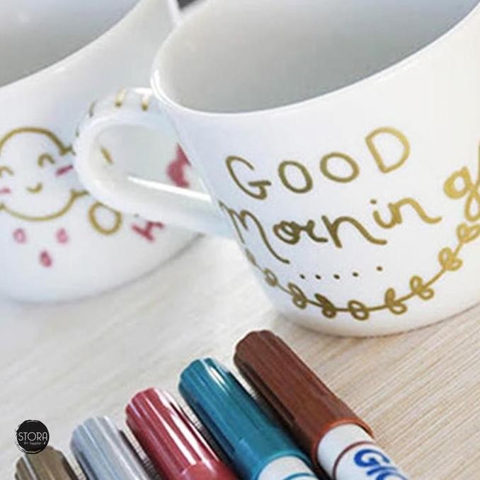 

Giotto Decor Metallic Set Isi 5 / Spidol Permanent Metal Lukis Spidol