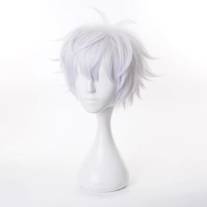 Wig Gojo Satoru Rambut Palsu Pria Putih Rambut Palsu Cowok Keren Rambut Palsu Anime Rambut Palsu War