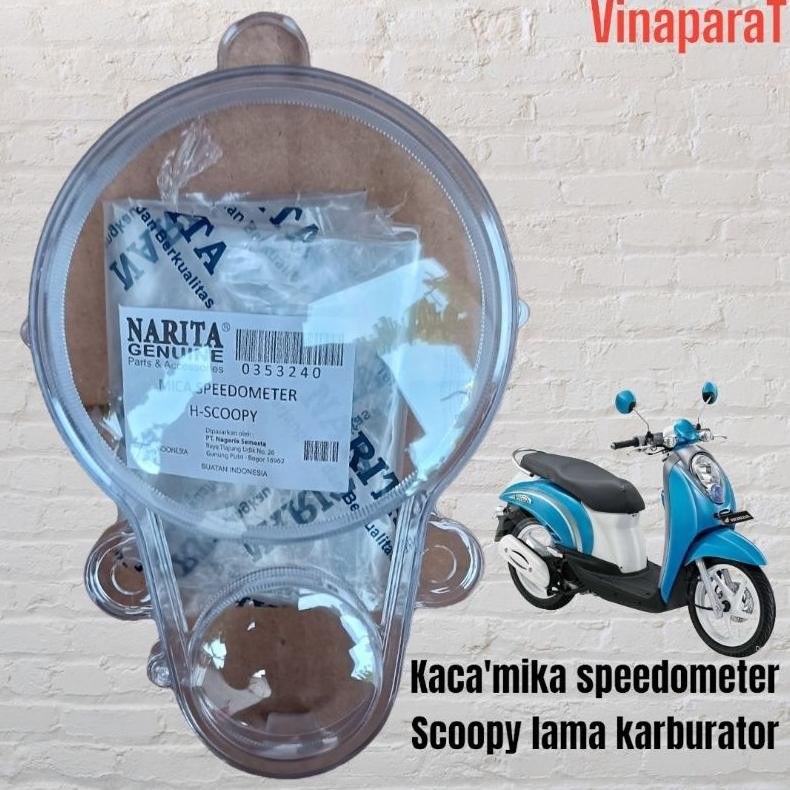 MIKA KACA SPEEDOMETER KILOMETER HONDA SCOOPY KARBU LAMA KYT 2010 - 2012