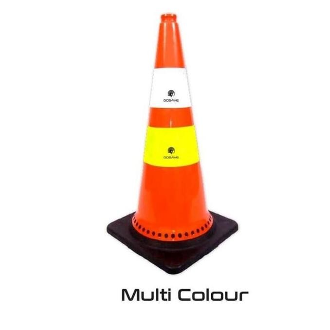 Gosave Traffic Cone Rubber 75 Cm - Kerucut Lalu Lintas Karet