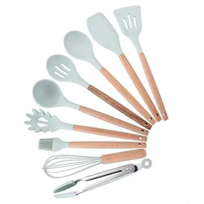 

Set Alat Masak Dapur Spatula Silicon 9 Pcs - Kt397