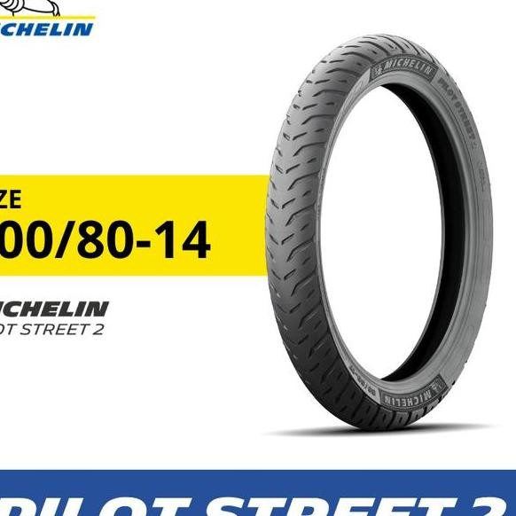 Ban Motor Michelin Pilot Street 2 100 R14 Ban Motor Tubeless