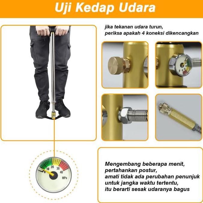 Pompa Pcp/Pompa Pcp 4500 Psi/Pompa Udara/Pompa Injeksi Udara Pcp/Pompa Pcp Barracuda Asli/Pompa Pcp 