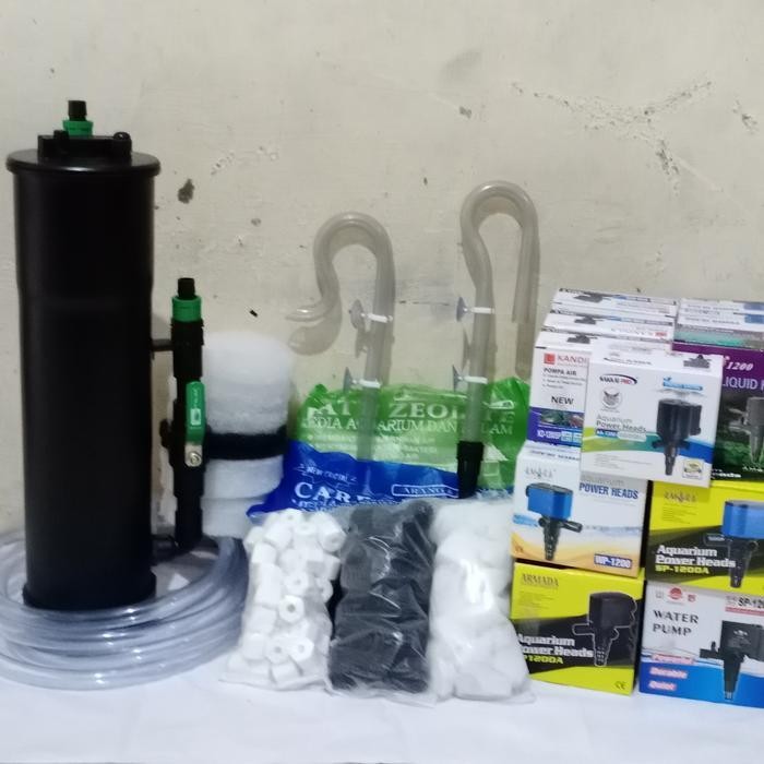 RA paket lengkap filter canister DIY 4 inch ( fullset 1200)