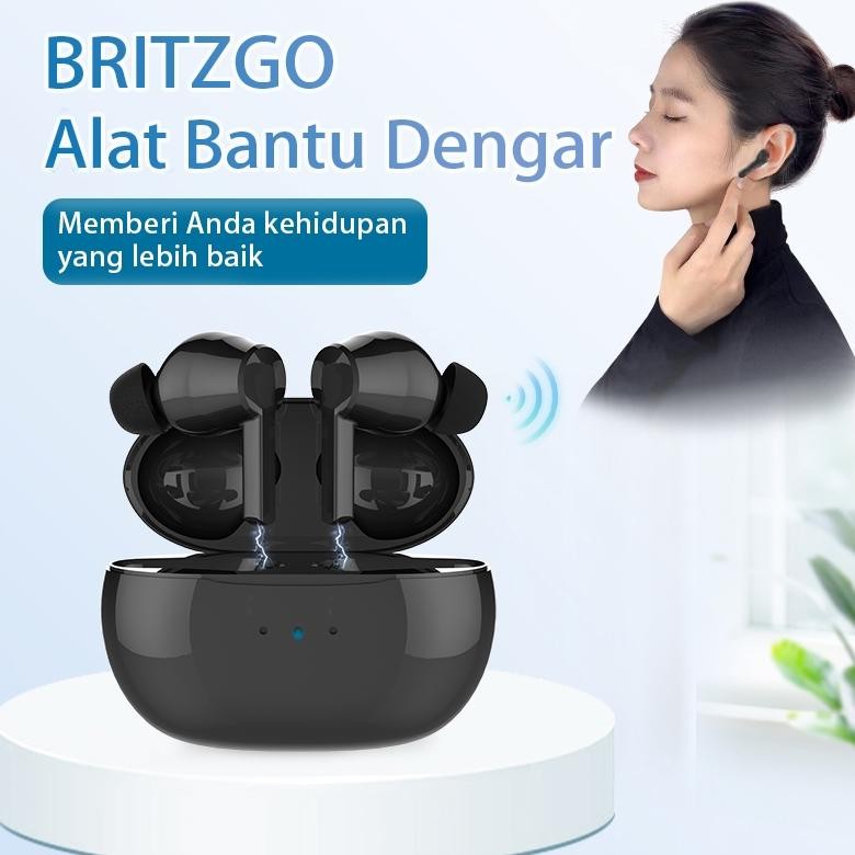 BRITZGO   Alat Bantu Dengar Pengisian daya magnetis nirkabel alat bantu dengar berkualitas pengurang