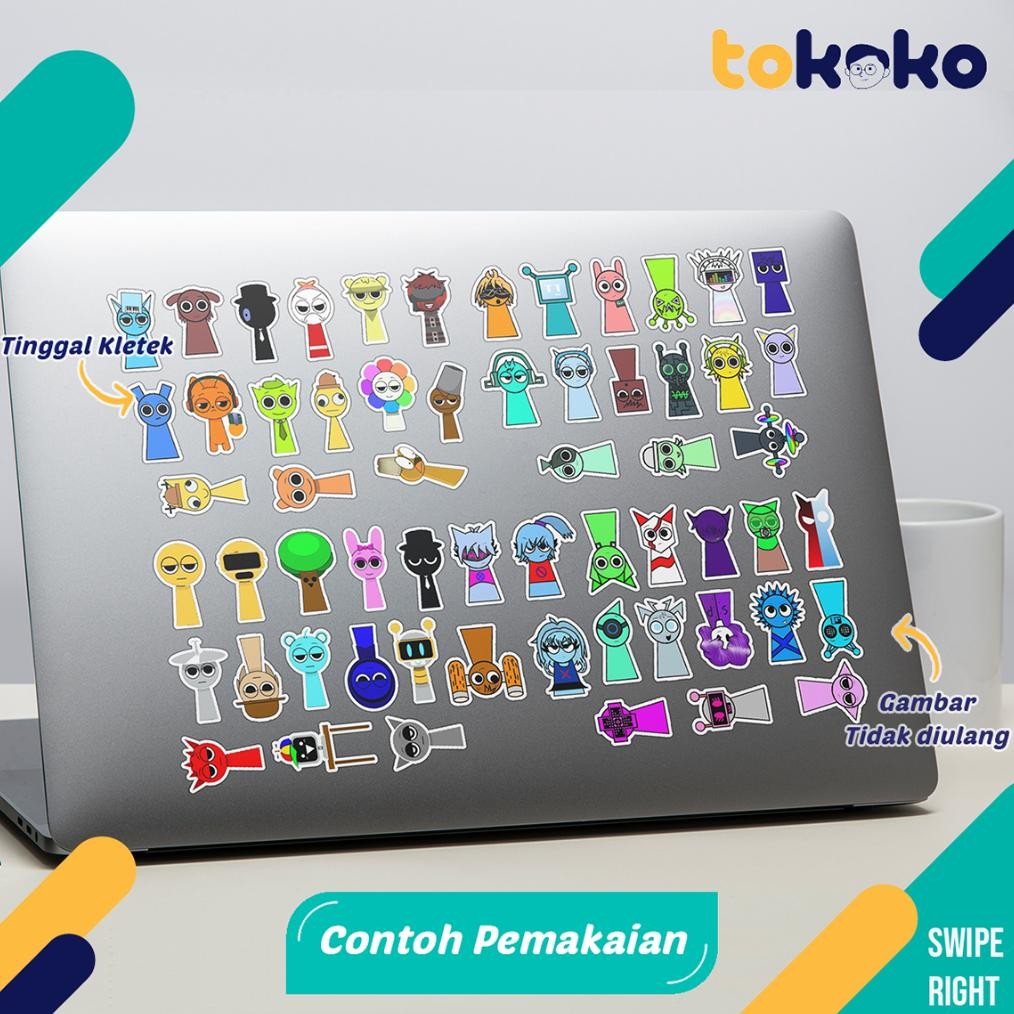 

NOG Stiker Cutting Sprunki Kartun Film Paper Vinyl Dekorasi Laptop Koper Tumbler Kulkas DIY Viral Kekinian Terbaru 2025 TA-37