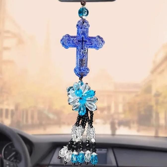 Gantungan Salib Mobil Crystal Gantungan Mobil Kristen Hiasan Gantungan Interior Mobil Salib Mobil Ga