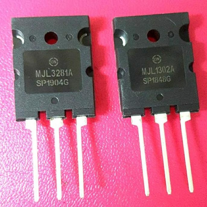 TRANSISTOR POWER SATU SET MJL1302A MJL3281A MJL 3281 1302A 3281A ORIGINAL DAN TERPERCAYA