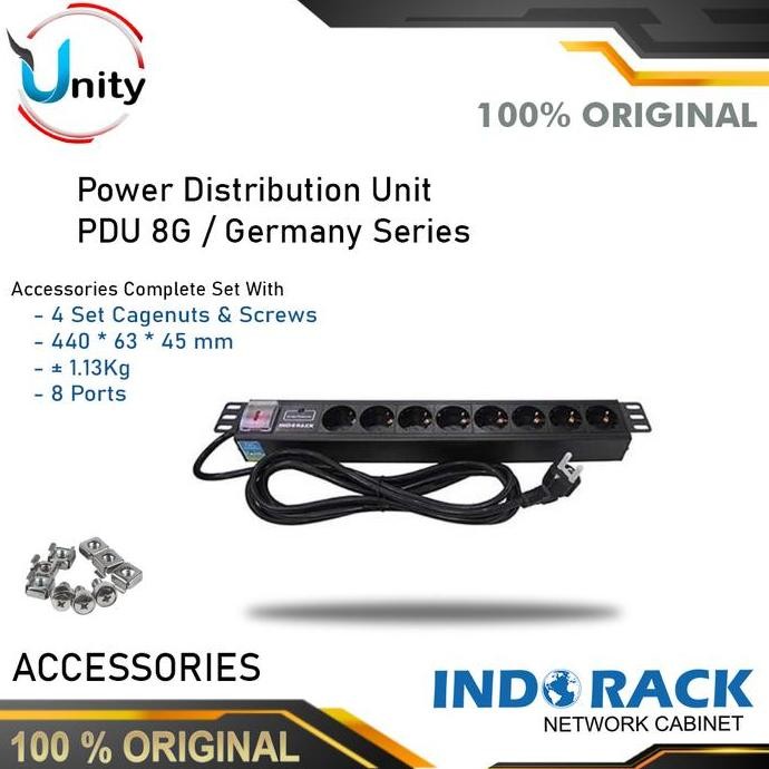 PDU 8 Outlet Power Distributuon Unit PDU 8G Indorack