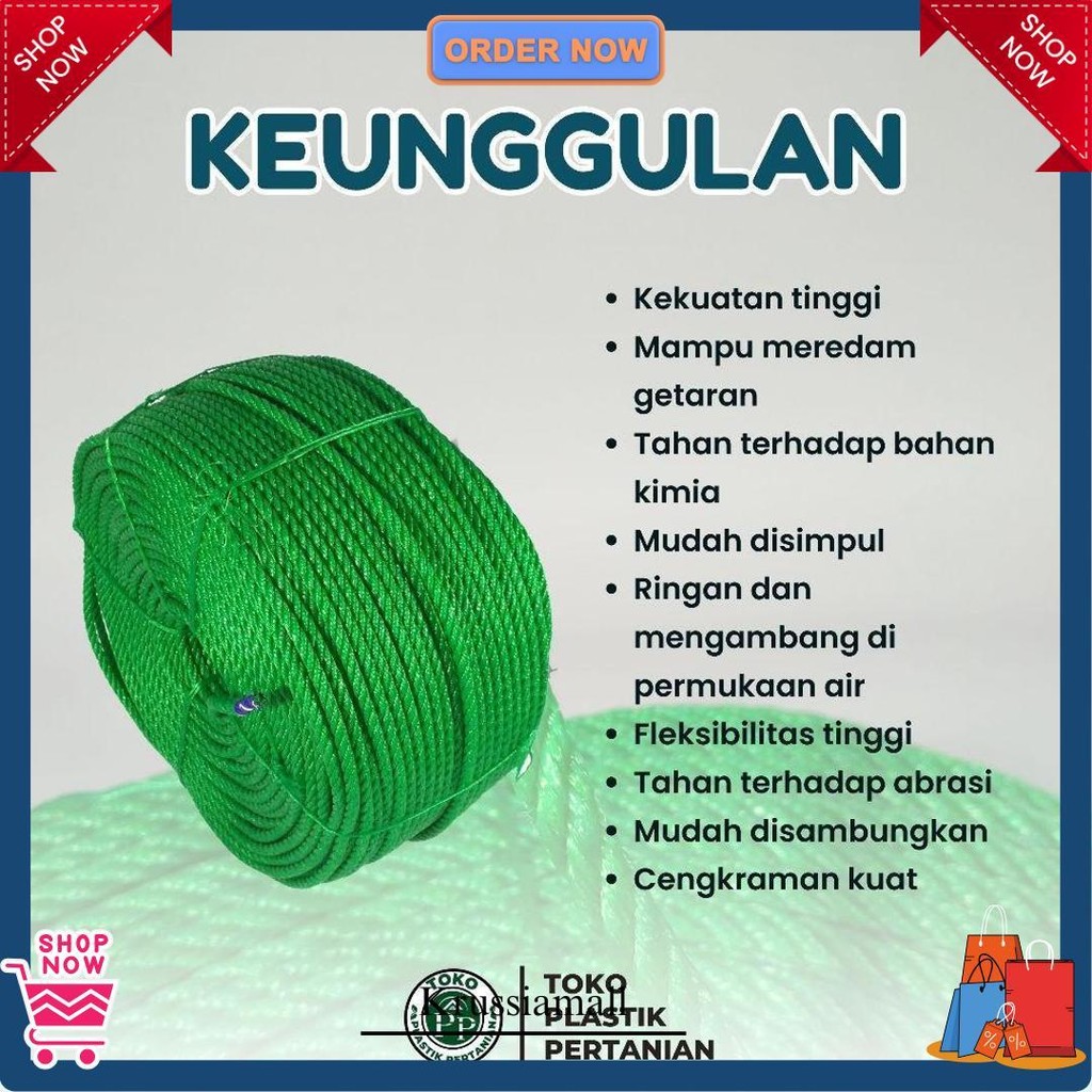 

Tali Tampar Ukuran 2Mm Panjang 220 Meter Gratis Ongkir