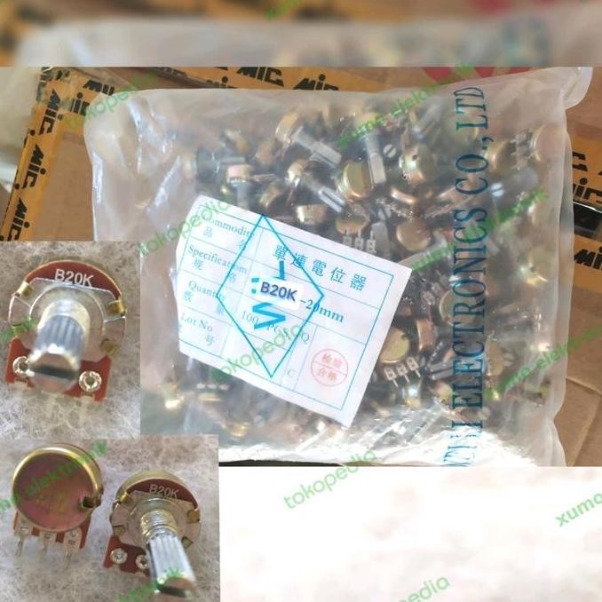 BEBAS ONGKIR - potensio mono 20k potensio mono 20 K