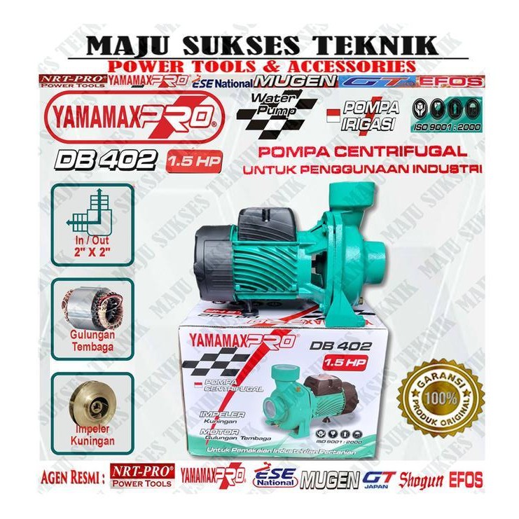 GFL YAMAMAX PRO DB 402 Pompa Air Centrifugal Irigasi 2 Inch 1.5HP DB402 " Original By YAMAMAX PRO "