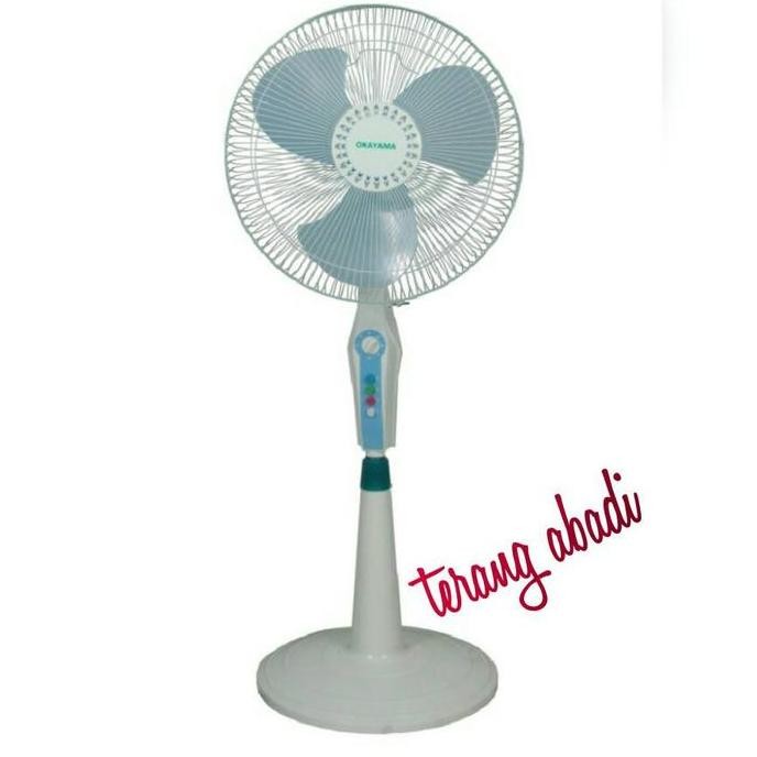 DA84 }} kipas angin berdiri okayama 16" ada timer