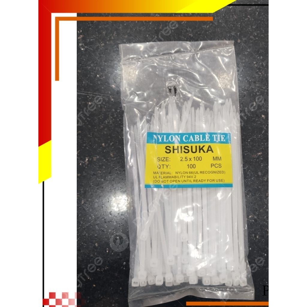 

kabel tis putih 100mm isi 100/pck