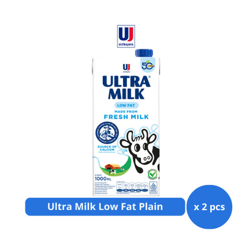 

Ultra Milk Low Fat Plain 1000ml x 2 pcs