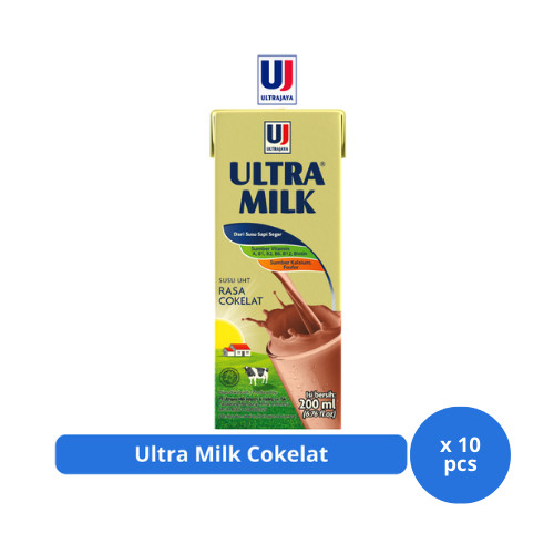 

Ultra Milk Cokelat 200ml x 10 pcs