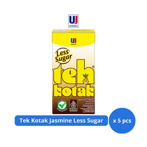 

Teh Kotak Jasmine Less Sugar 300ml x 5 pcs