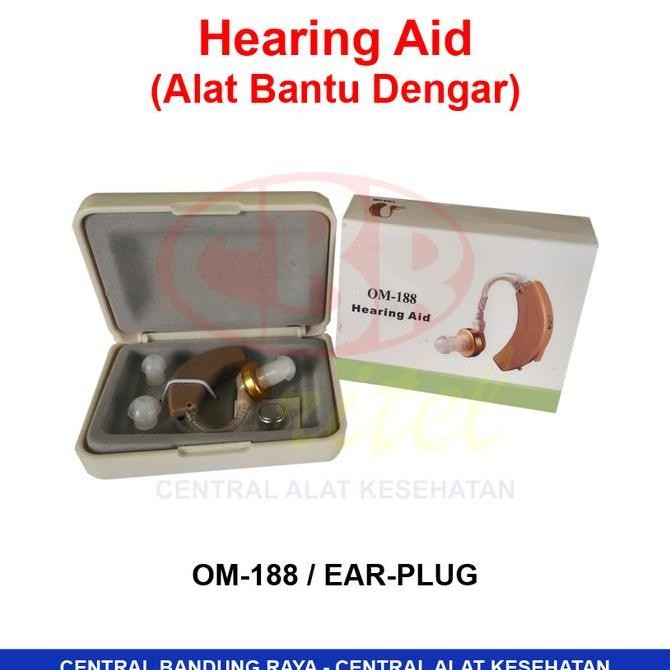 HEARING AID (ALAT BANTU DENGAR) OM-188 / EARPLUG ORIGINAL DAN TERPERCAYA