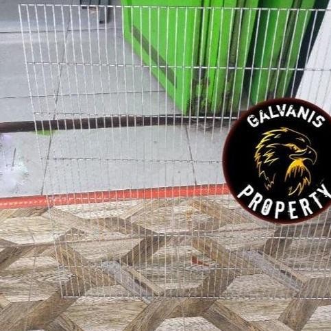 Ram Galvanis P 150 X 50Cm Jarak Jeruji 1,3 / Sekat Pagar Kandang Besi