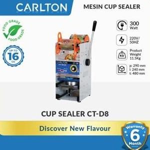 Carlton Mesin Cup Sealer Mesin Press Gelas Plastik Sealing Machine Ct-D8